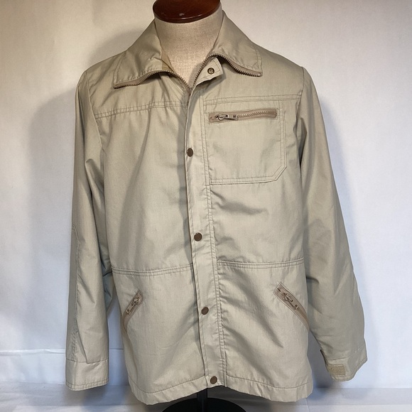Woolrich Vintage 70s Men's Beige Lightweight safari Jacket size Large